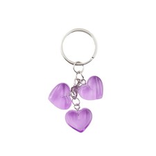 Cute Heart Keychain for Women Colorful Love Heart Keyring Keychain Accessorie...