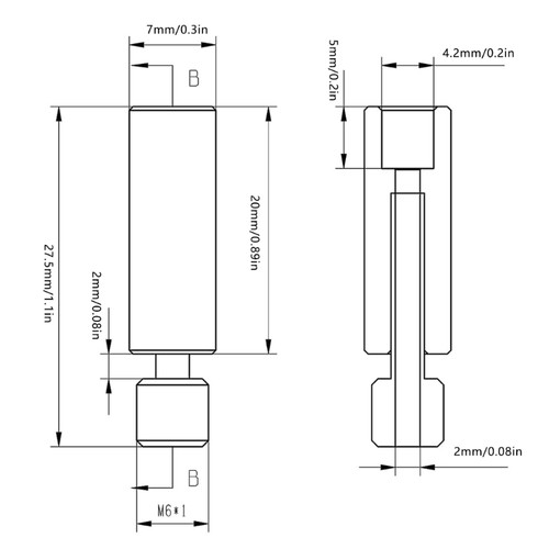Upgraded DLC Coated Bimetal Heatbreak for Ender3V2 CR10 Heat Break for Ender3pro - Afbeelding 8 van 8