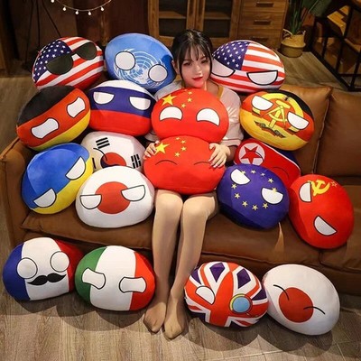 Country Ball Plush Toys Polandball Pendant Countryball Country Balls 10cm