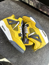Jordan Air Jordan 4 Retro Lightning 2021 Yellow/Gray/White Leather No Box