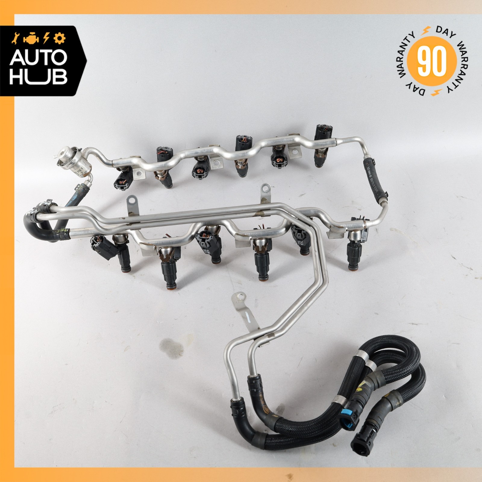 03-13 Bentley Continental GTC GT Flying Spur 6.0L W12 Fuel Injector Rail OEM