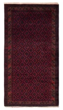 Traditional Vintage Hand-Knotted Oriental Carpet 3'1" x 5'7" Wool Area Rug