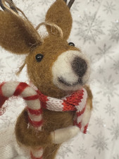 Ornament - Dapper Reindeer w Candy Cane