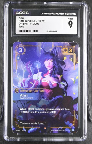 Ahri, Inquisitive graded CGC 9 for sale on eBay