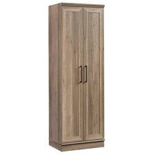 Pemberly Row Farmhouse Engineered Wood 23" Storage Cabinet in Salt Oak