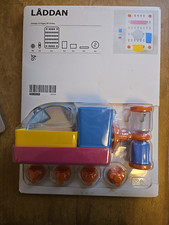 laddan IKEA children's bathroom organizer toothbrush timer tray complete new