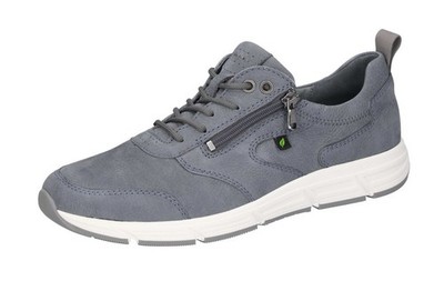 Waldläufer Halbschuh Haslo Blau Nubukleder Extraweit Sneaker Schnürschuh Einlage