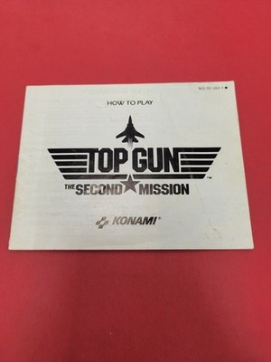 Top Gun The Second Mission NES Nintendo Instruction Manual Only 