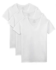 Fruit of the Loom Men's V-Neck Undershirts, 3-Pack Size: ( M )