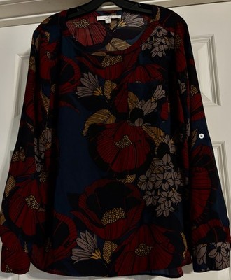 Ann Taylor LOFT Mob Wife Glam Old Money Quiet Luxury Resortcore Poppy Size S