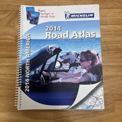 Michelin North America Road Atlas 2014 Atlas Michelin spiral_bound Map FREE SHIP