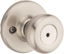 Kwikset Tylo Interior Privacy Door Knob with Lock, Door Handle For Bathroom