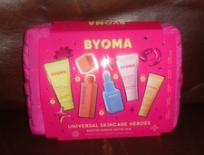 BYOMA Universal Skincare Heroes 5-Pc Skincare Set Makeup Bag Serum Cream NEW