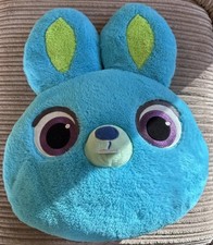 Disney Store Toy Story 4 Blue Bunny Big Face Cushion Pillow Used