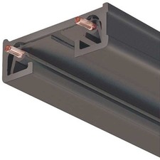 Juno Lighting Track Section 8ft Black Single Circuit J-Track 120V AC Aluminum