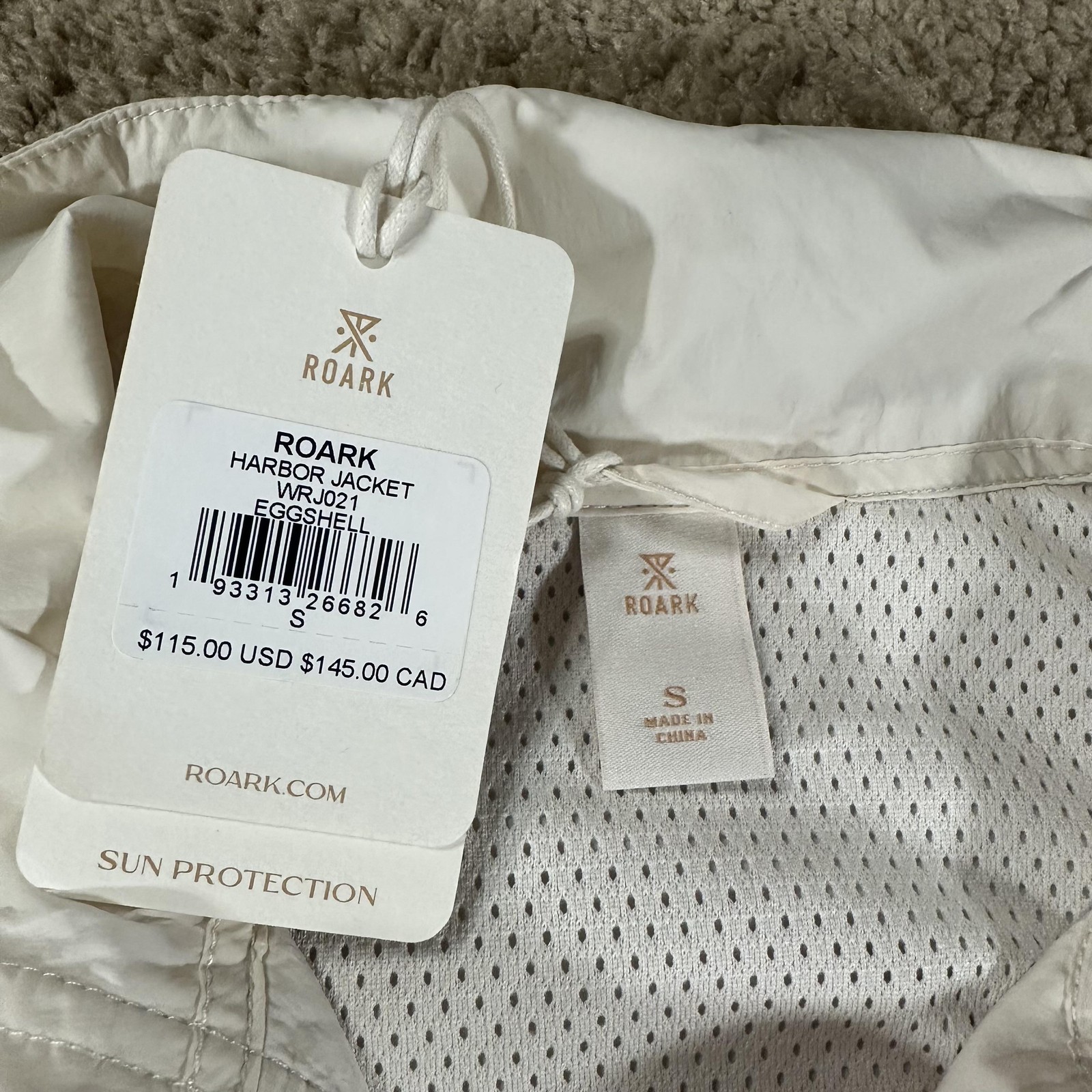 Roark Harbor Jacket Womans Small Eggshell Windbre… - image 2