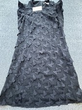 Michael Kors Dress Womens Medium Black Embellished Butterflies Short New