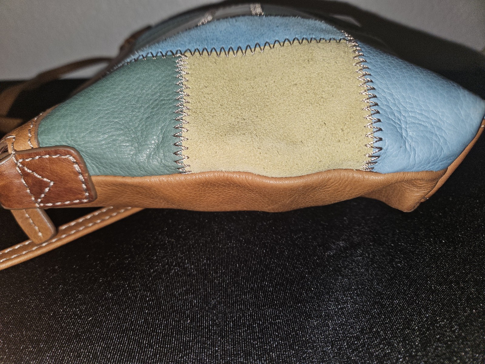 Fossil Multicolor Patch Leather Crossbody Handbag… - image 5