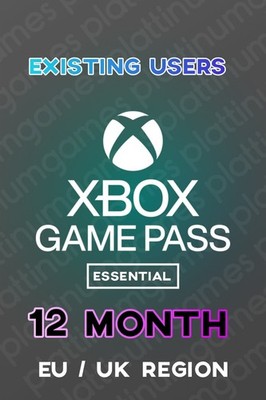   XBOX 12 MONTH GAME PASS ESSENTIAL GOLD LIVE MEMBERSHIP   NOT ULTIMATE 1 YEAR