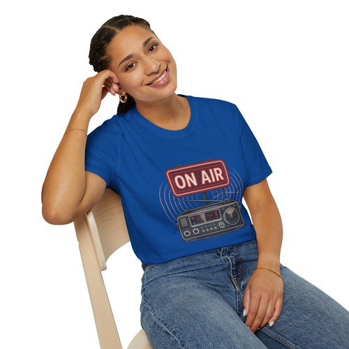 Ham Amateur Radio On Air Tshirt Unisex Softstyle T-Shirt - Picture 77 of 91