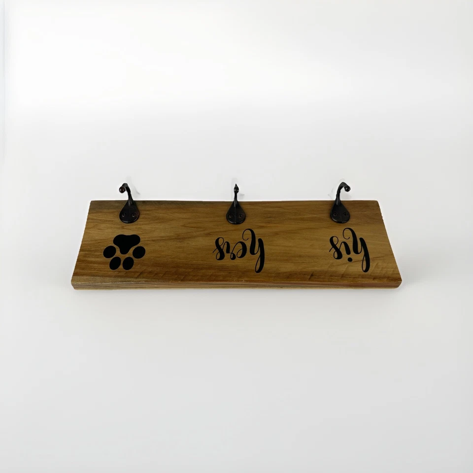 Fun-Key Chatarra Patas Perro Correa de Pared Gancho Colgador para Él, Suyo y Cachorro 5"x15" Hecho a Mano  Foto 3 de 4