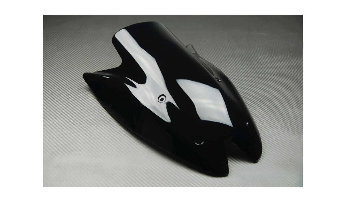 Pare-brise double courbure d'exception pour moto Kawasaki Z1000 ZRT00D 2012 noir