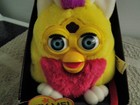Vintage 1999 TALKING FURBY Buddies Tiger Hasbro Yellow Red Purple 70-751 NIB — photo 5
