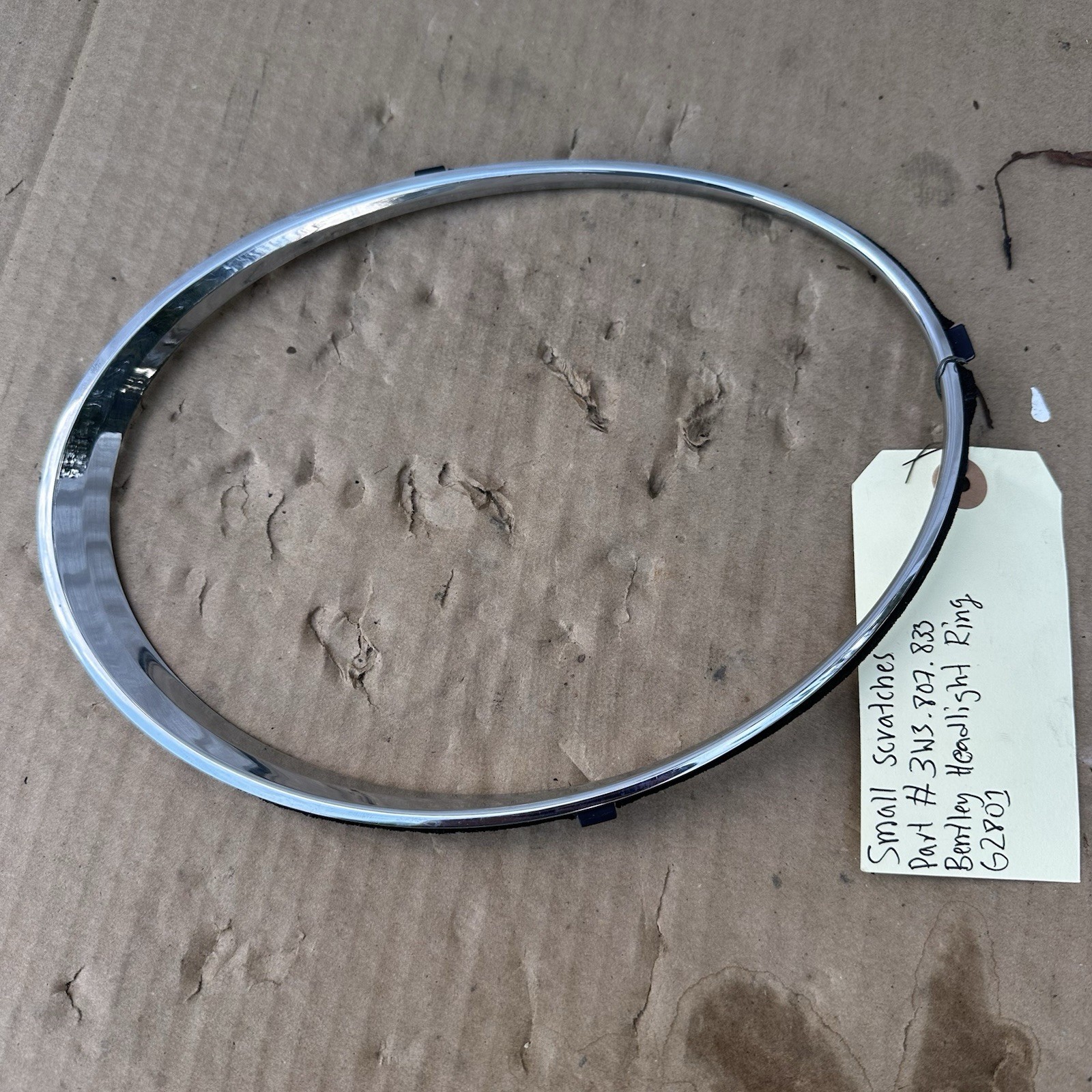 Bentley Headlight Chrome Trim Ring 3W3.807.833 OEM G2801