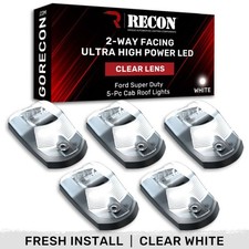 Recon 264342clhpwh Led Cab Roof Light Kit Clearwhite 17-25 Super Duty