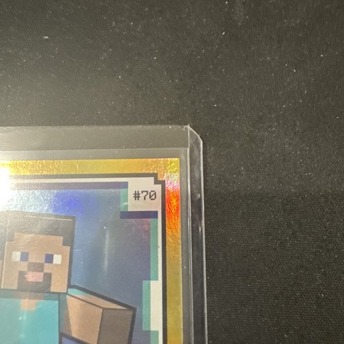 2024 Panini Minecraft #70 STEVE GOLD Foil SP Parallel /99 Trading Card RARE - Picture 4 of 12