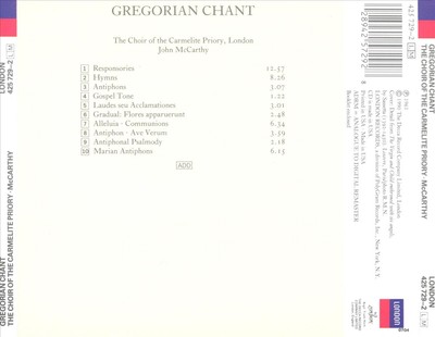 GREGORIANISCHER GESANG NEUE CD