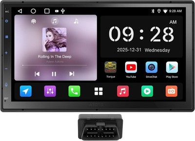 ATOTO A5L Double DIN Radio Android OBDII Autoradio NAVI GenAI Wireless CarPlay