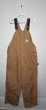 Carhartt Bib Canvas Overalls - 100 Cotton Brown - 40x30 - BNWOT - Never Worn