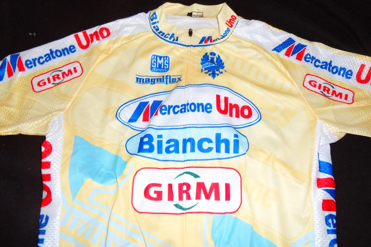 Marco Pantani Mercatone Uno Il Pirata bicicleta de carretera conjunto camiseta y pantalones -RETRO