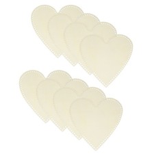 8Pcs Crochet Basket Base, 12 x 12" Basket Bottoms Heart Shape Wood Base