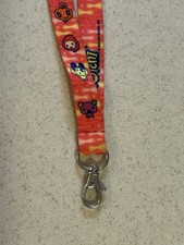 Tamagotchi Red Lanyard 2004-2007 Bandai, Wiz No Charm.
