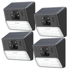 4 Pack Cinnado Solar Powered Security Camera 2K WiFi Camera with Human Detection
