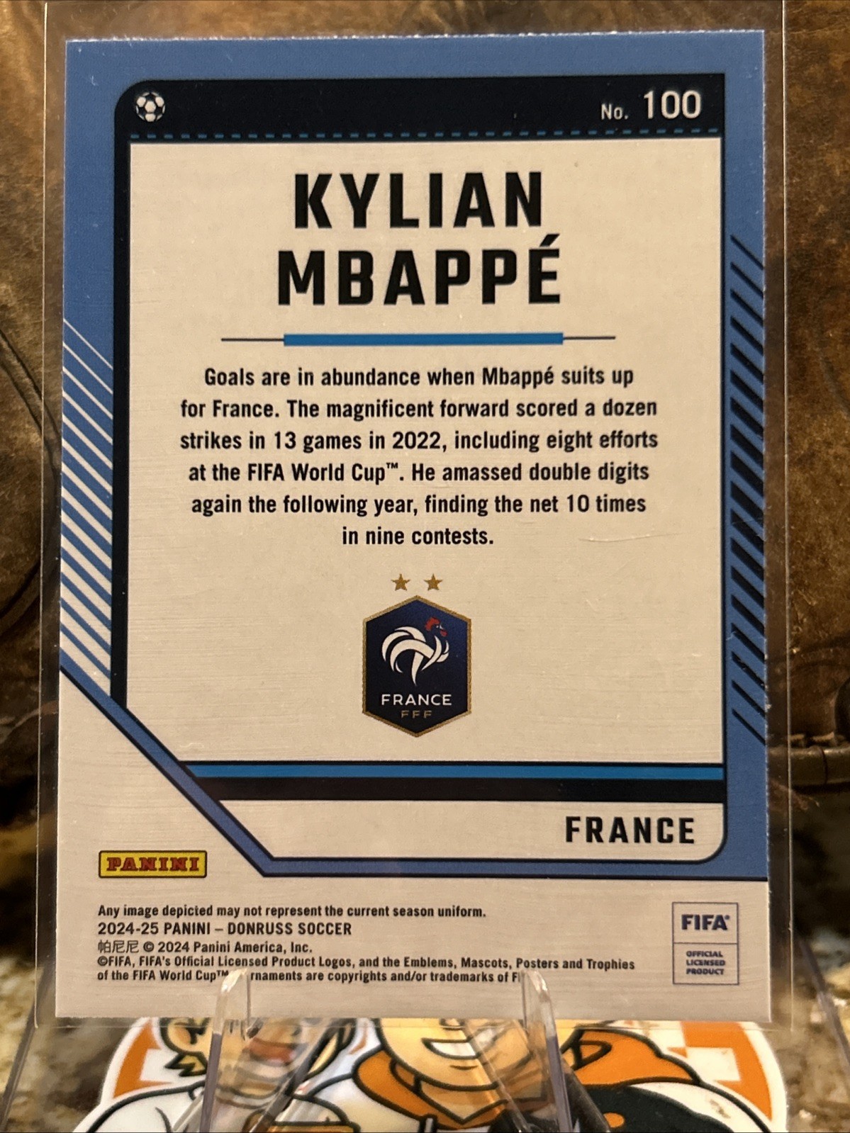 2024-25 Panini Donruss Fifa - Optic Kylian Mbappe #100 view 3