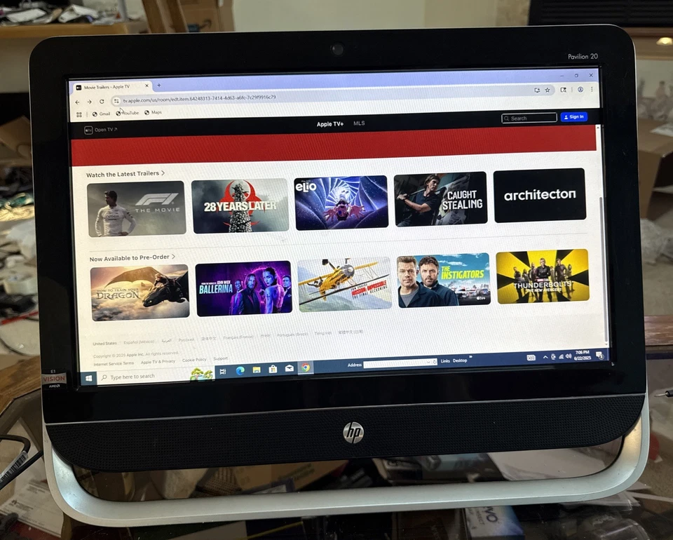 HP Pavilion 20 Todo en Uno Windows 10 PRO, Procesador AMD E1, Gráficos Radeon HD Foto 2 de 4