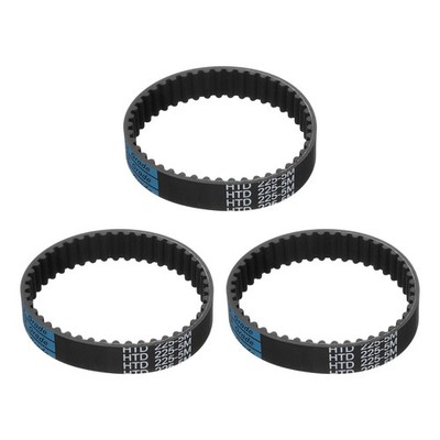 3pcs HTD-5M Rubber Timing Belt 45 Teeth 225mm Pitch Length