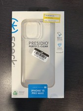 Speck Presidio Perfect Clear Case for Apple iPhone 15 Pro Max