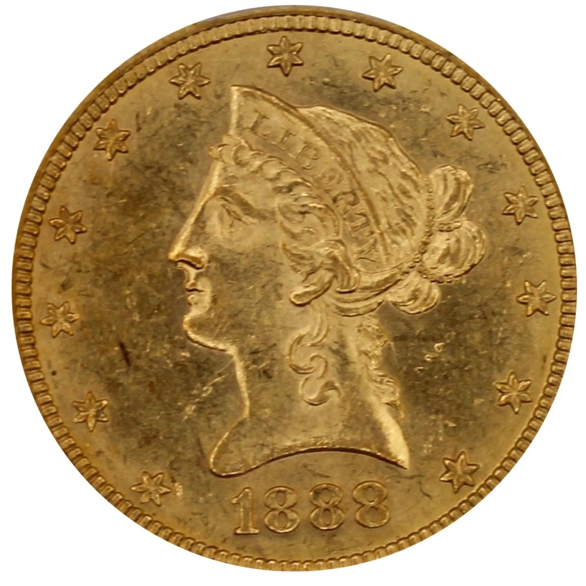 1888-O $10 Liberty Head Eagle PCGS MS61