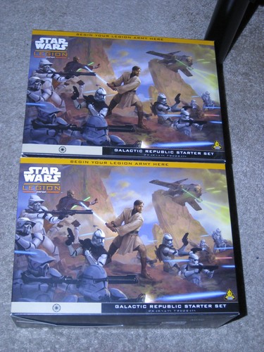 Star Wars Legion Galactic Republic Starter Set + incomplete second + Bad Batch