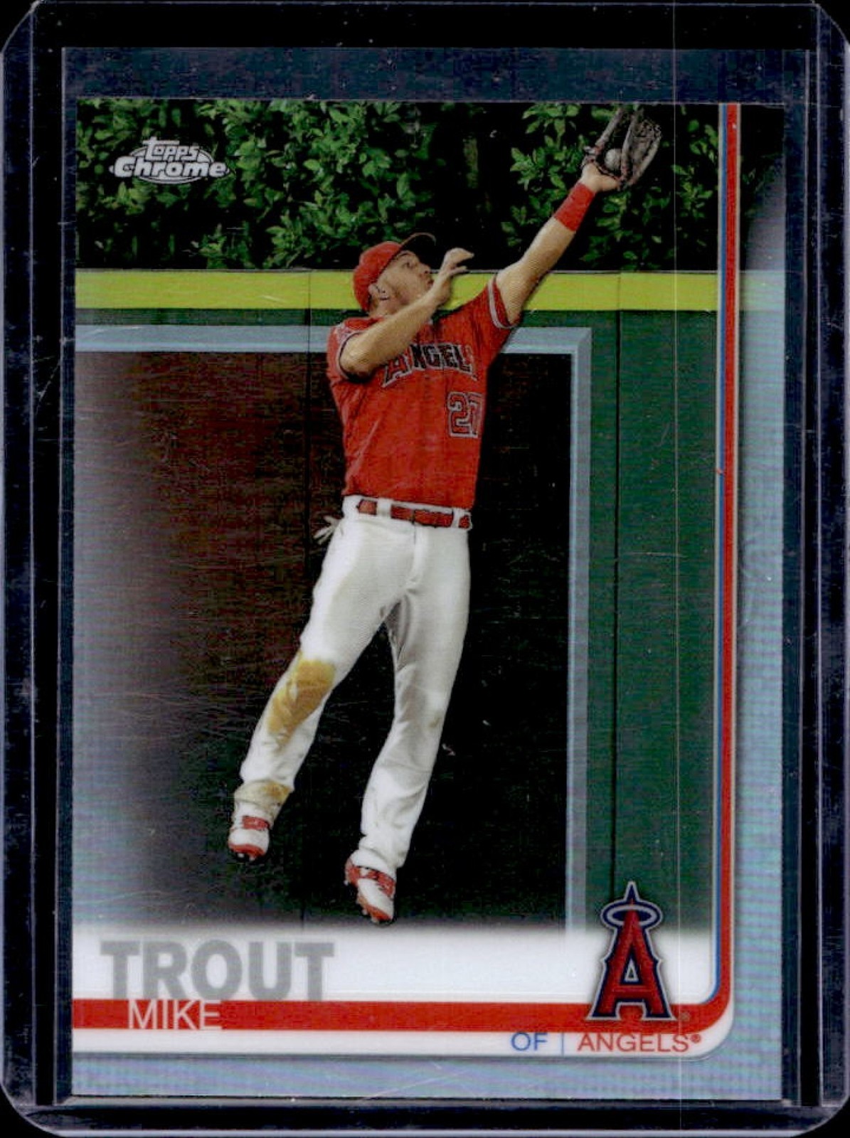 2019 Topps Chrome Mike Trout Refractor #200 Angels
