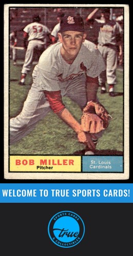 1961 Topps #314 Bob Miller - Picture 1 of 2