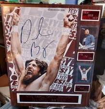 Autographed DANIEL BRYAN 15x18 plaque w/ Color 11x14 WWE Certified Authentic Pic