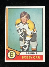 1974-75 Topps BOBBY ORR Boston Bruins HOF