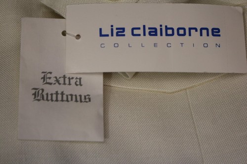 NWT LIZ CLAIBORNE Ivory "Classics" Blazer Womens Size 16-B8 - Picture 6 of 6
