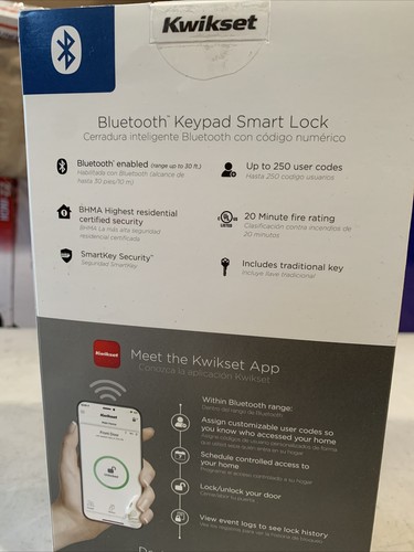 Kwikset 99420-002 Aura Bluetooth Modern Door Lock - Venetian Bronze - Picture 7 of 10