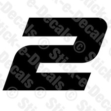 Number TWO 2 Vinyl Die Cut Decal Sticker - RACING NUMBER Custom A4